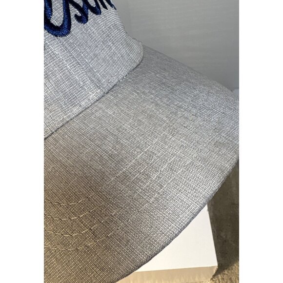 Molson Montreal 1786 Hat Embroidered Gray Adjustable Baseball Cap Linen Look - Picture 6 of 8